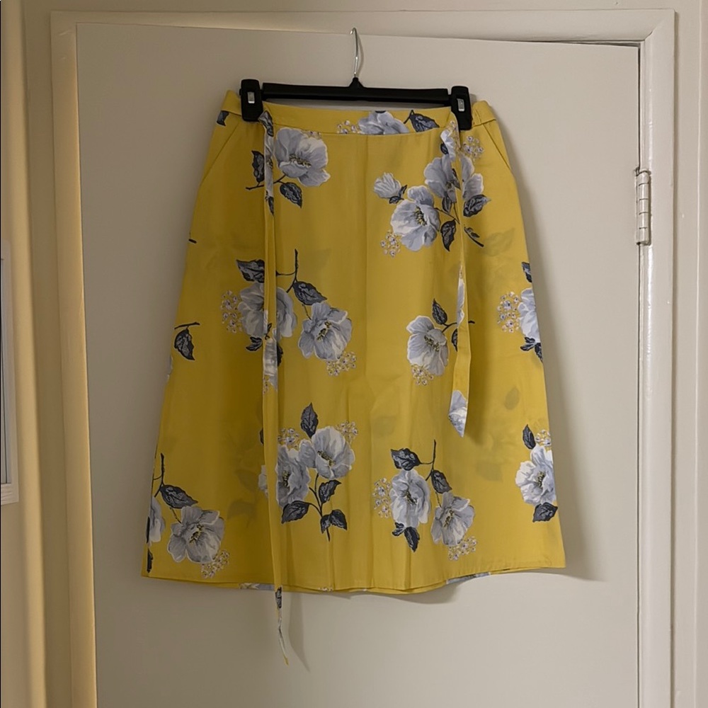 Floral Yellow Skirt
